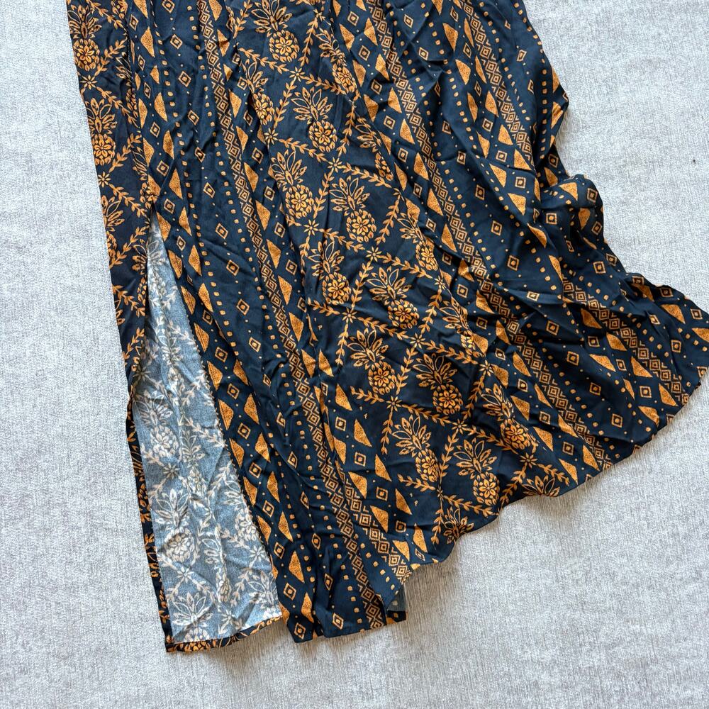 NWT Farm Rio Long Sleeve Tie Front Midi Dress - Picture 3 of 4